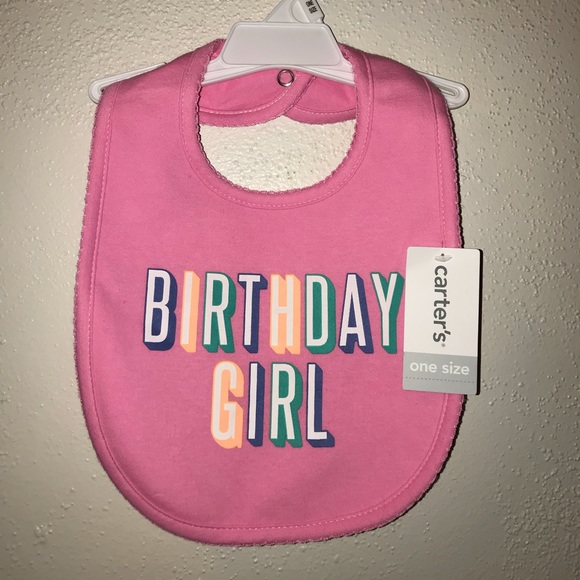 Carter's Other - Birthday Girl Bib NWT